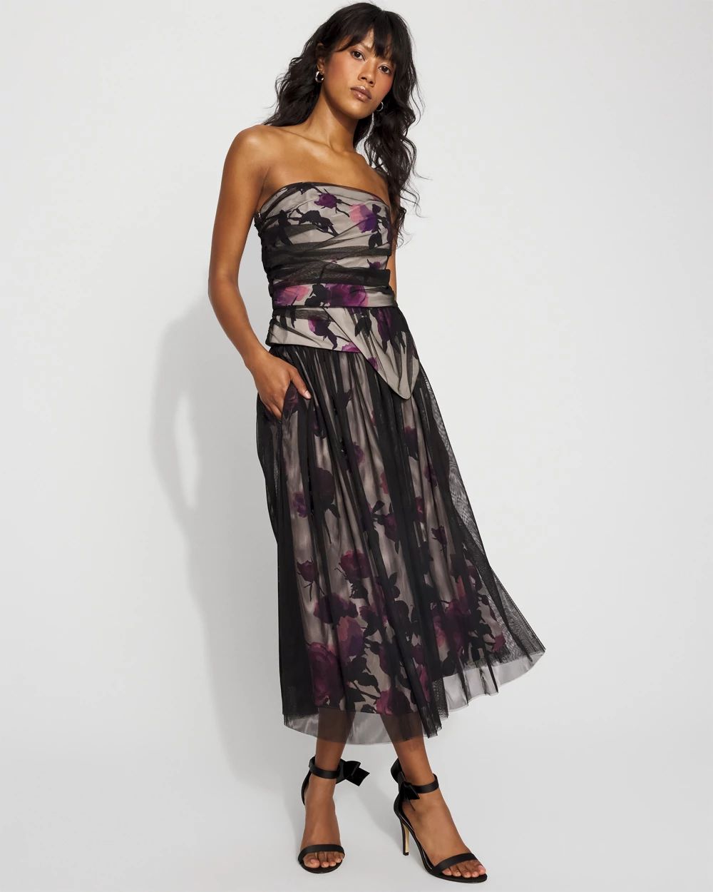 chanAmeri　2WAY RIBBON BOLERO DRESS MAGNOLIA #2 / Alencon Lace Bolero with Bustier - LaceMarry